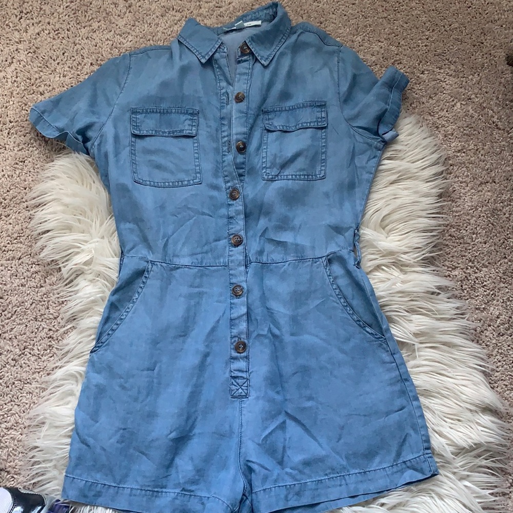 Denim Romper